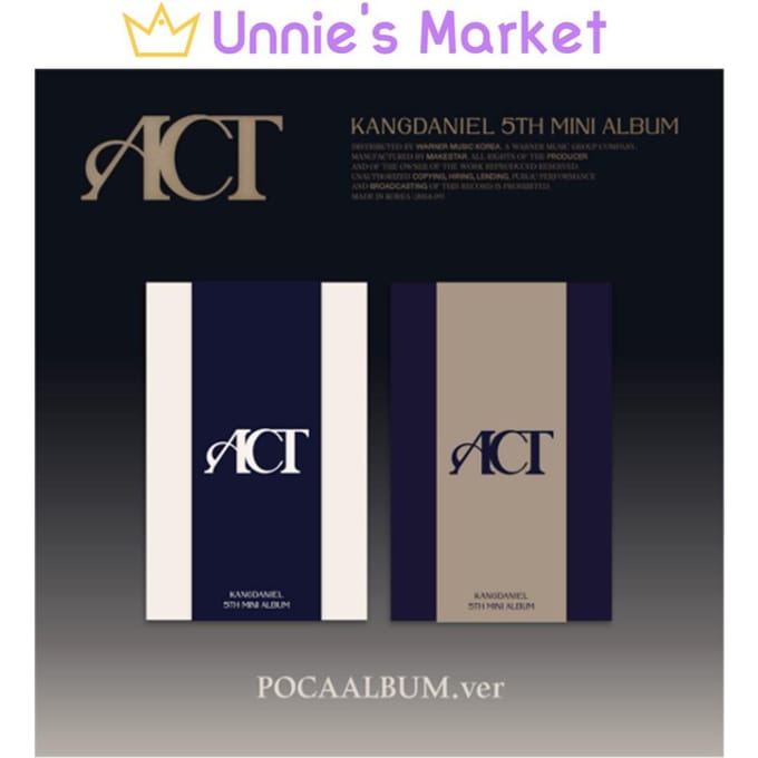 KANGDANIEL - ACT POCA ALBUM (A ZIEN., B ZIEN.) Random ver. gray