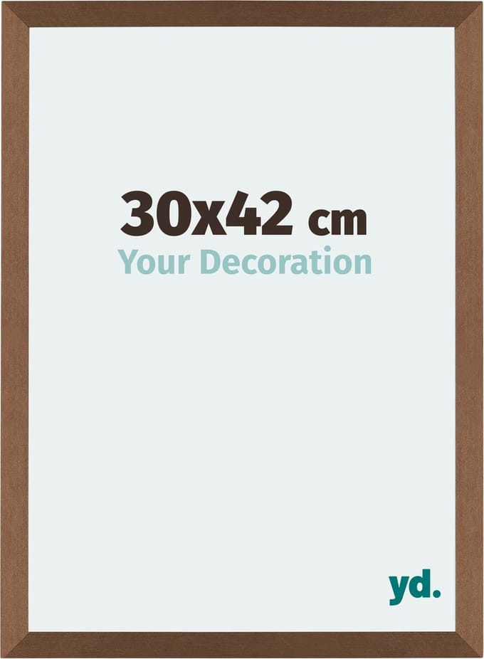 Your Decoration - Fotolijst 30x42 cm - MDF - Koper Decor - Mura