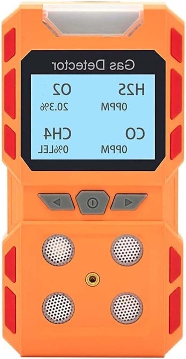 Luchtkwaliteitsmonitor - Gasdetector Tester - Veiligheid Controleren - 4 in 1 Sensor - USB Oplaadbaar - Zwart