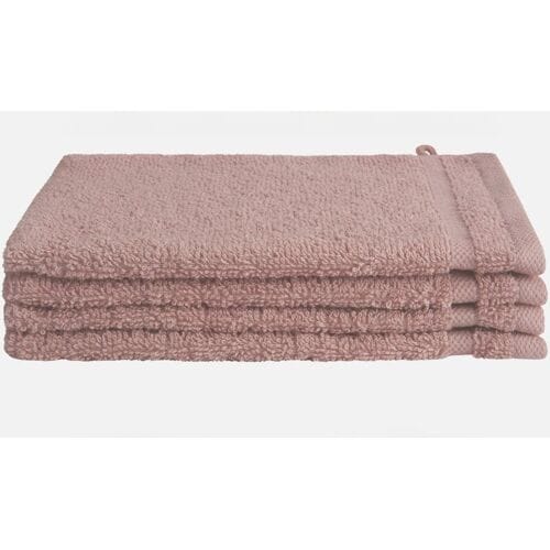 Byrklund Handdoeken set - Bath Basics - 4-delig - 4x 16x21 - 100% katoen - Oud Roze