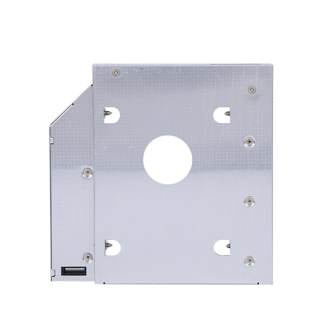 12,7 mm aluminium SATA HDD SSD-behuizing Harde schijfstation Caddy Optische dvd-adapter voor laptop white