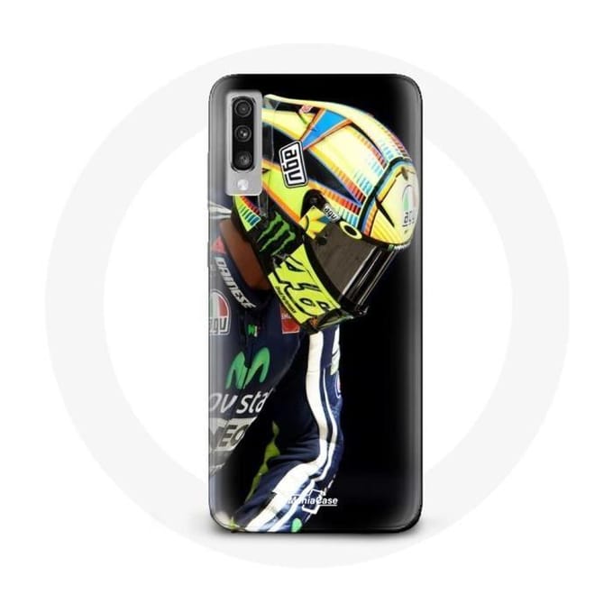 Hoesje - Valentino Rossi - Galaxy A70 - Hard - Zwart - Bescherming