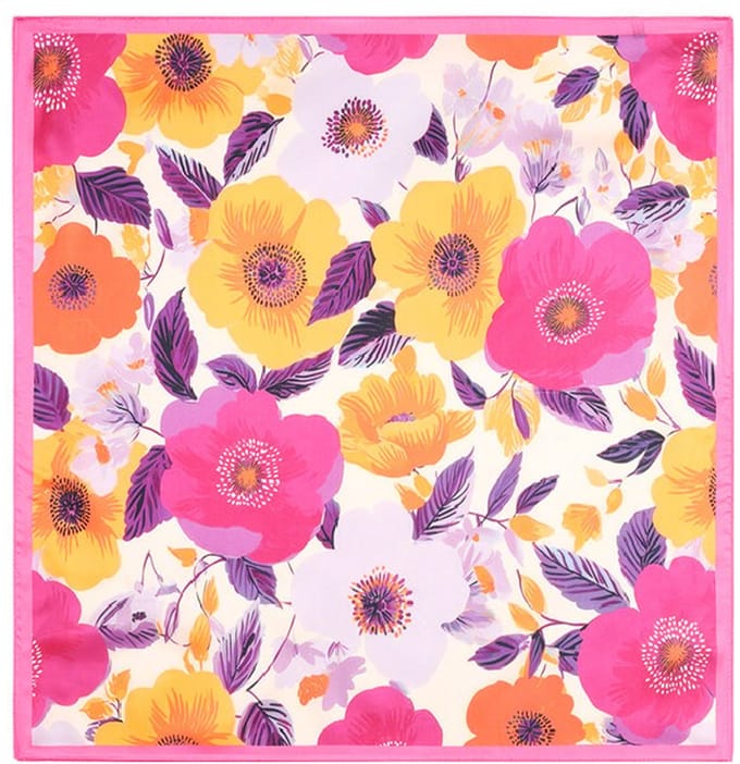 Zomersjaal met bloemenmotief