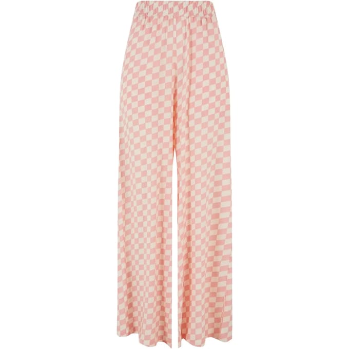 Urban Classics - Viscose Resort Wijde broek - 3XL - Roze