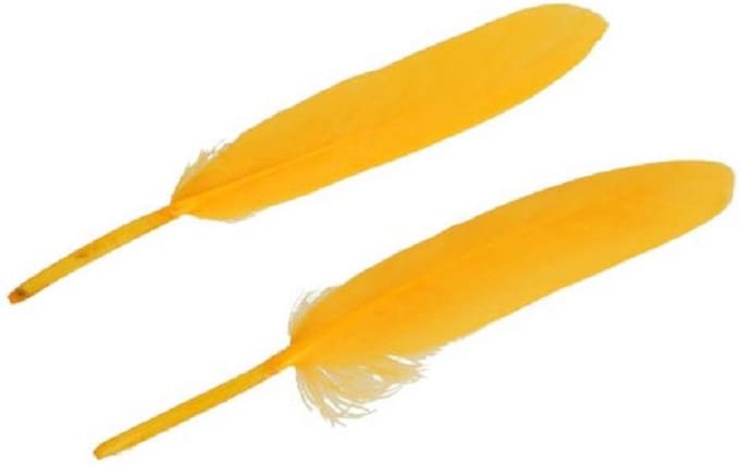 Hobbyveren - Knutselveren - Donkergeel - 11-15cm - 20 Stuks