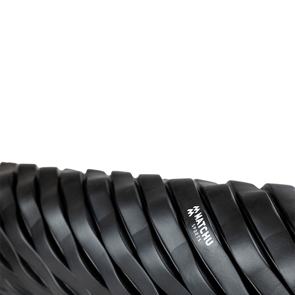 Matchu Sports - Foamroller - Foam Roller - Heavy Duty - Bindweefselmassage - Massage roller - 46 cm - Hard - Zwart