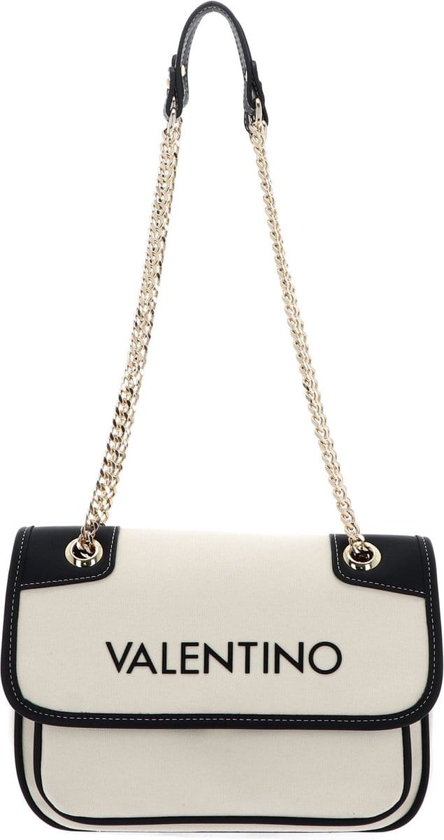VALENTINO schoudertas Leith Re Flap Bag Naturale / Nero crème