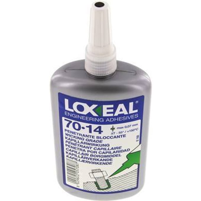 Loxeal Hoge Sterkte Schroefdraad Borger 250ml M 5 Max. Draadmaat 150 DegC Max Temp.