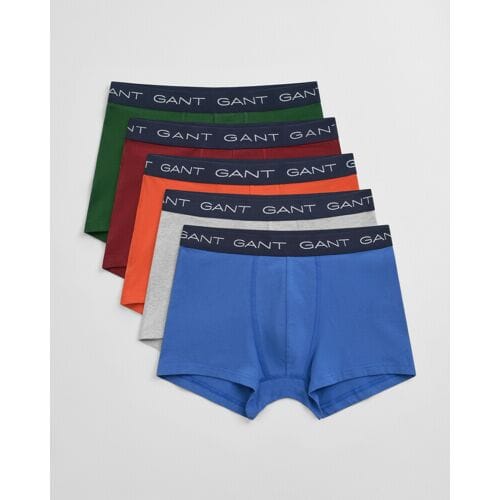 Gant Ondermode 5Pack Solid Color Trunk Rich Blue / male