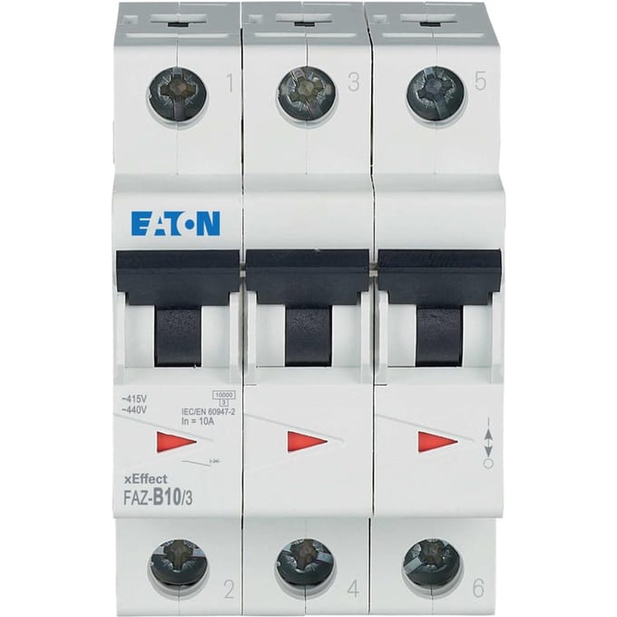 Eaton 278843 FAZ-B10/3 Zekeringautomaat 10 A 400 V/AC
