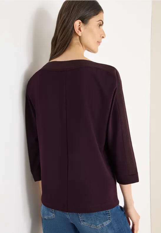 Batwing shirt met tape