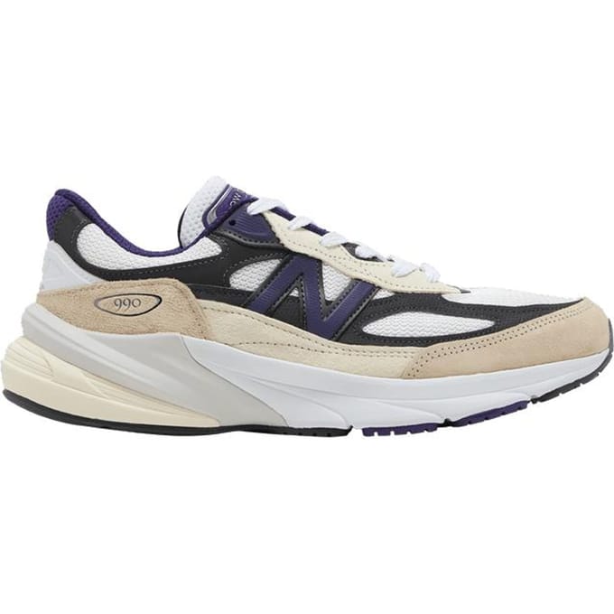 New Balance 990v6 MiUSA Teddy Santis Wit Zwart Pruim 40.5 white