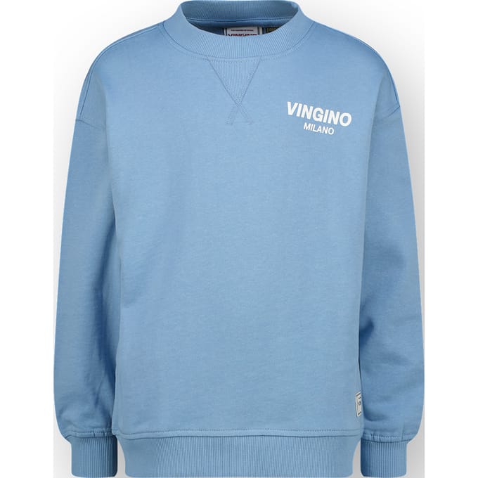 Vingino Boys Crewneck Basic Sweater Dusk Blue Taglia: 8 | Maglioni Outlet | kids | Blu
