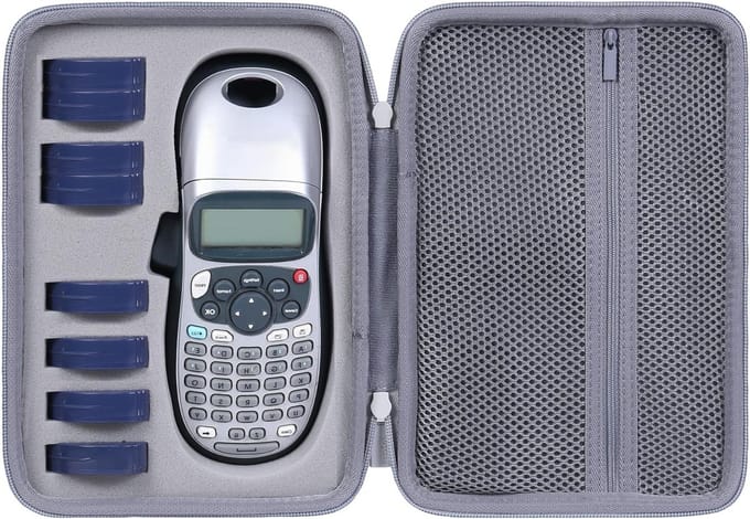 Hard Case voor DYMO LetraTag 100H / LT-100H Plus - Bescherming, Draagbaarheid en Labelmaker Accessoires (Grijs)