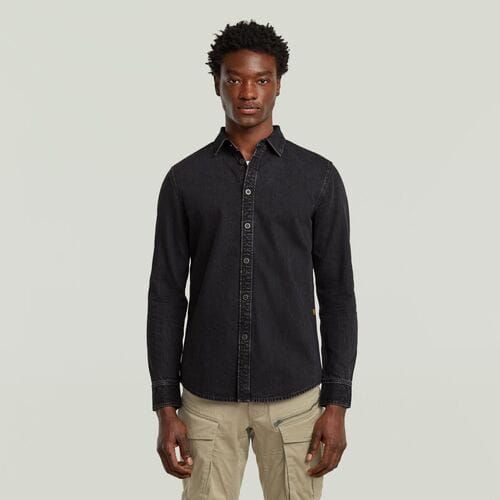 Overhemd Lange Mouw G-Star Raw D27681-D942-H497 WORN IN OYSTER