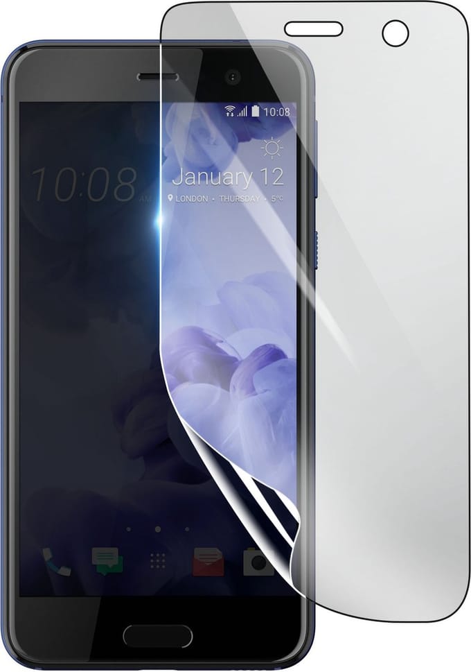 3mk, Geschikt voor HTC U Play, Schokbestendige Hydrogel Screenprotector, Transparant