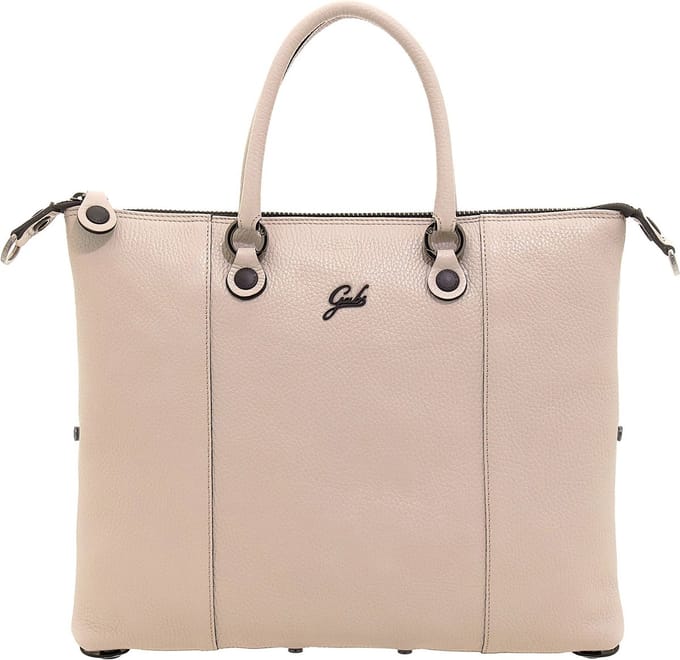 Gabs Leren Schoudertas G3 Plus TG Bull Black Shoulder Bag Seashell Beige
