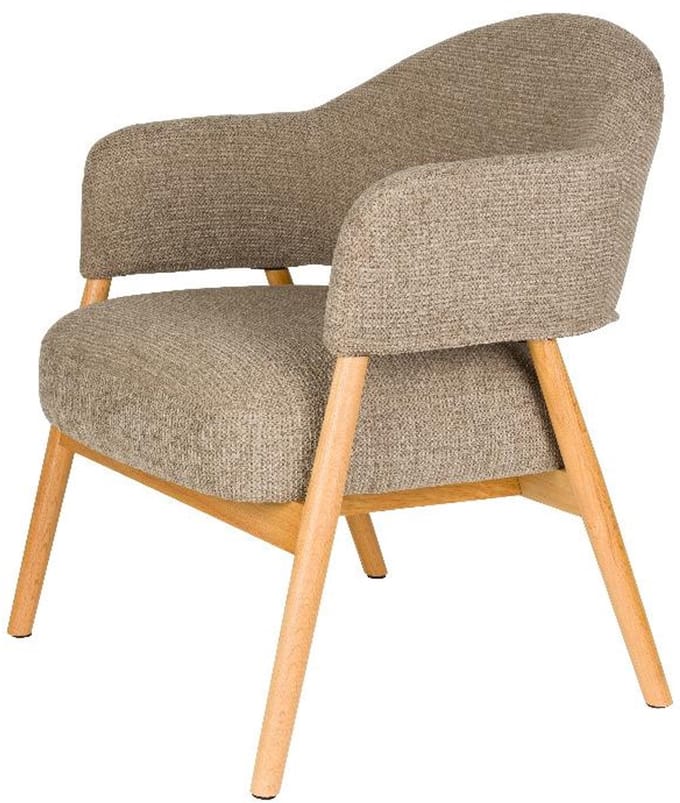 Puur - Clay fauteuil hout - donkerbruin