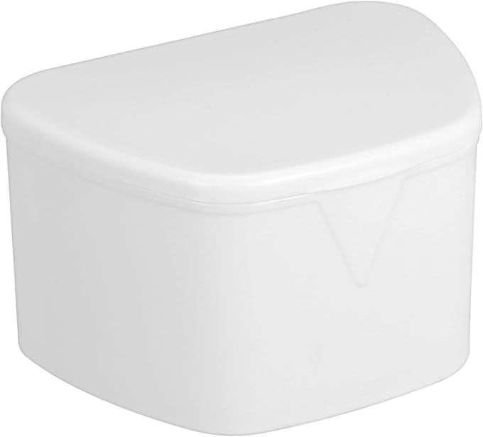 Kunstgebithouder - Reisbewaarbak - Hygiënisch Opbergen - Compact En Stevig - 94 x 73 x 55 cm - Wit