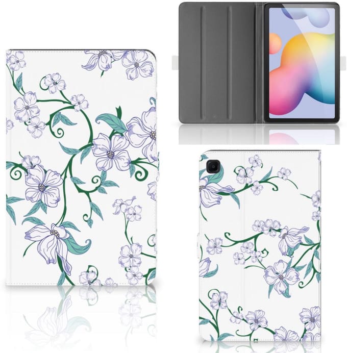 Samsung Galaxy Tab S6 Lite | S6 Lite (2022) Uniek Tablet Cover Blossom White