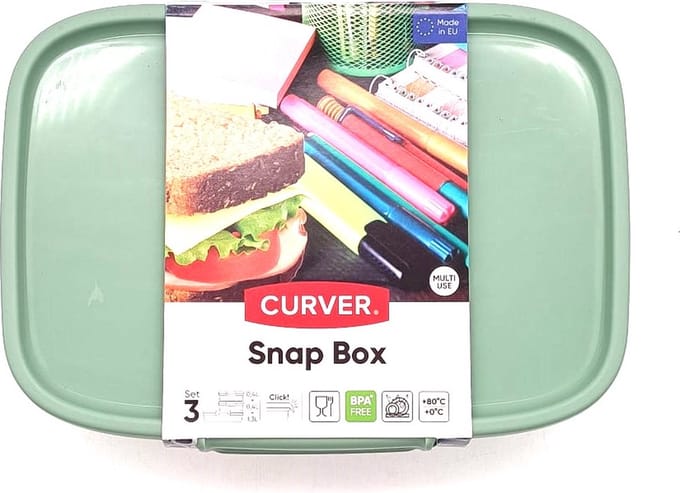 Curver Snap Box - Lunchbox - Broodtrommel - 3-delig