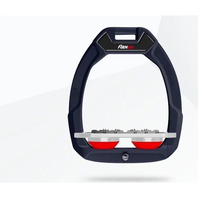 Veiligheidsstijgbeugels Plat Ultra Grip Blauw/Grijs/Rood Flex-On Safe-On