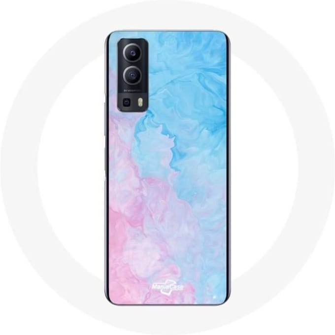 Vivo Y72 roze blauwe achtergrondbehuizing