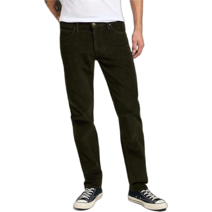 Lee Daren Zip Fly Regular Fit Broek Groen 38 / 30 Man