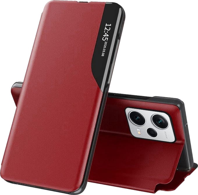 Hoesje geschikt voor Xiaomi Poco X5 Pro / Redmi Note 12 Pro - Techsuit eFold Book Case - Rood