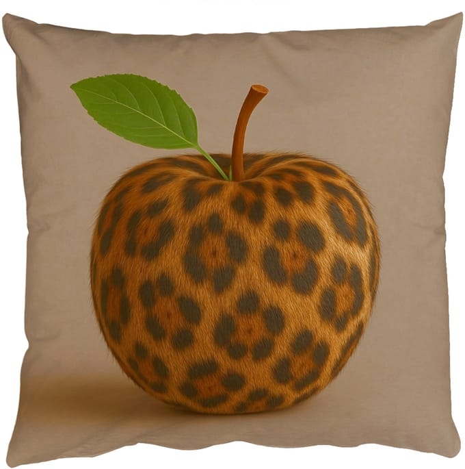 Sierkussens - Kussentjes Woonkamer - 45x45 cm - Appel - Panter - Blaadje - Groen