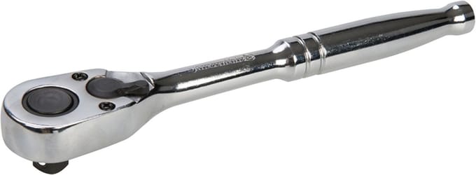Silverline Ratelsleutel - 202 Nm - 5° Ratelactie - Ergonomisch - 72 Tanden