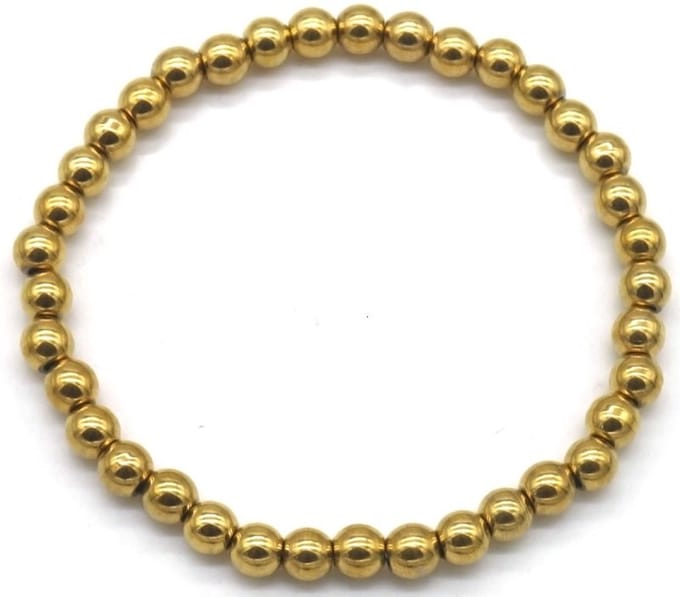 Bijoutheek Armband (Sieraad) Balls 5 mm Goud