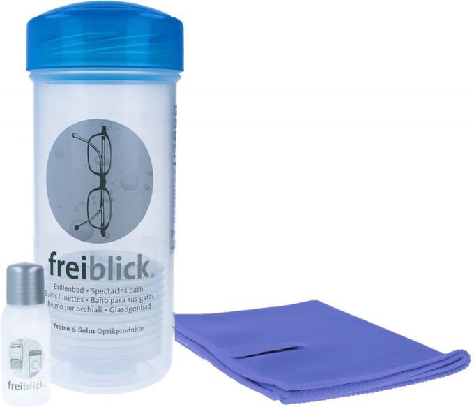 Brillenbad Schudbad Luxe Set – Met Reiniger 50 ml en Microvezeldoek - Cadeau