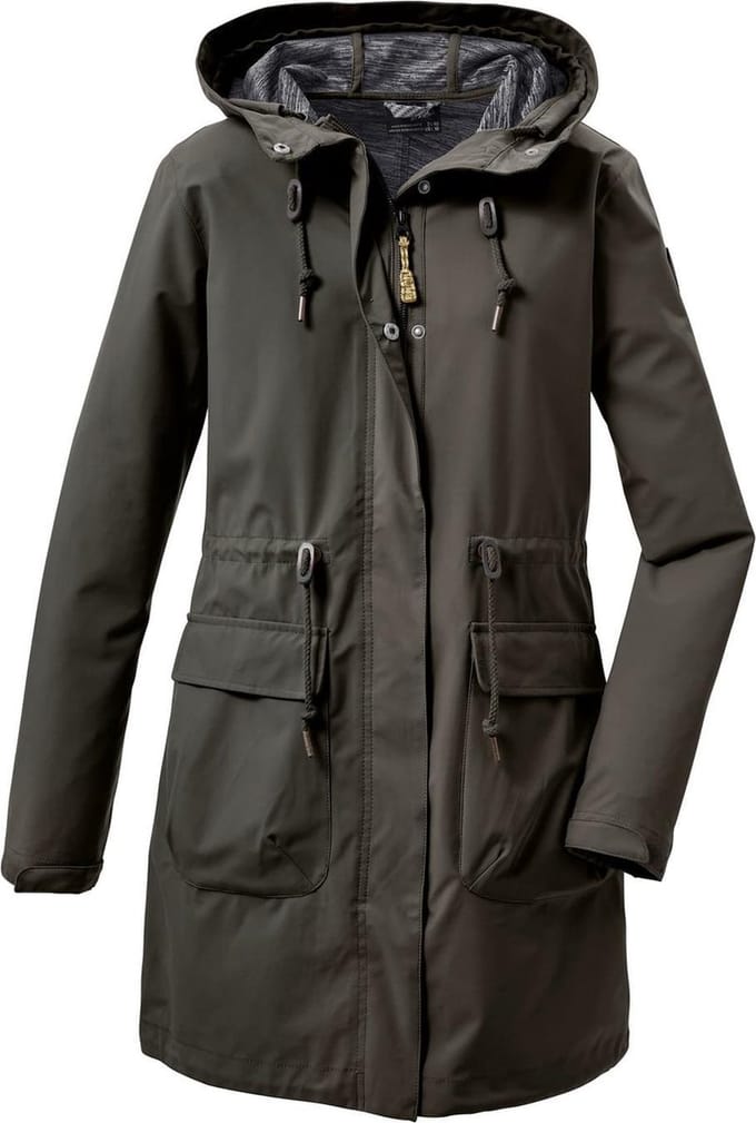 Functionele dames parka Killtec donkergroen - maat 42