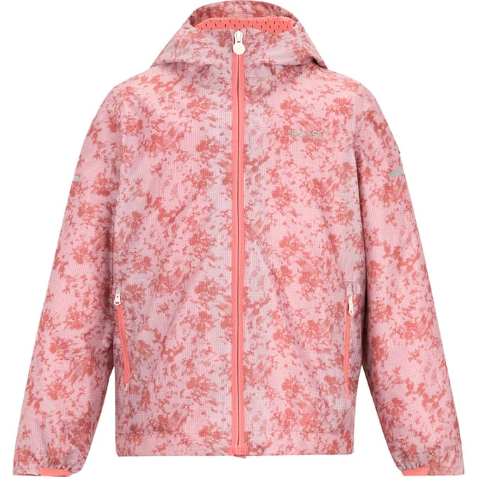 Regatta Waterdicht kinder/kinderjack Lever II Camo (Roze waas)