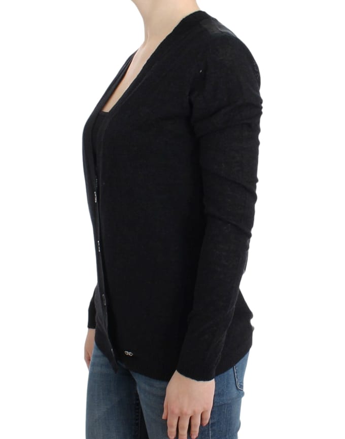Costume National Grijze wol-alpaca cardigan