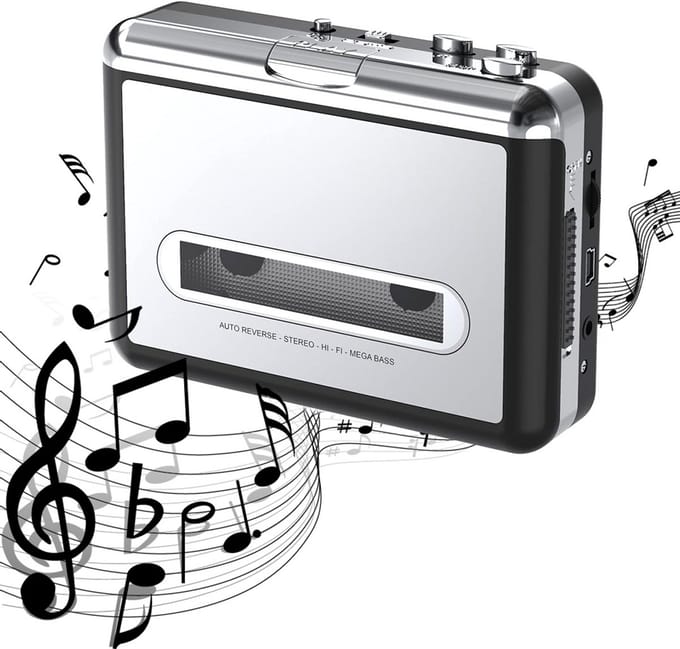 CRLYN® Cassette Speler - Walkman - Zilver
