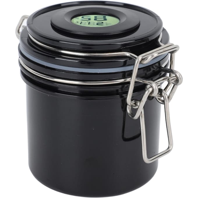 Wimperlijm Bewaarpot 250ml Thermometer Hygrometer Wimperextension Lijm Bewaarcontainer Zwart zwart
