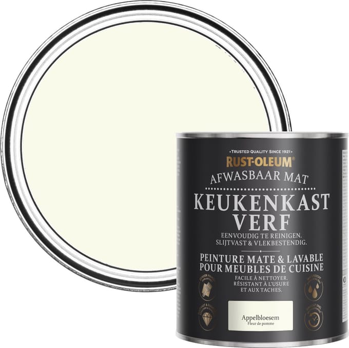 Rust-Oleum Lichtgroen Afwasbaar Mat Keukenkastverf - Appelbloesem 750ml