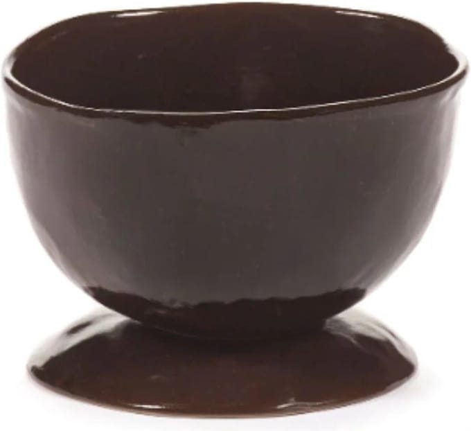 Serax Marie Michielssen La Mère bowl op voet H9.5cm D13cm ebony - set van 2