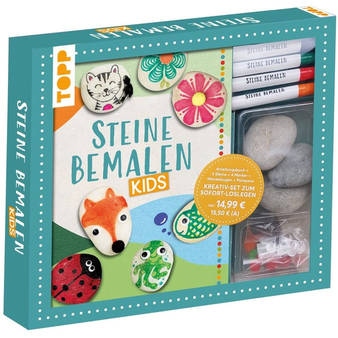 Creatief set "Steine bemalen Kids"
