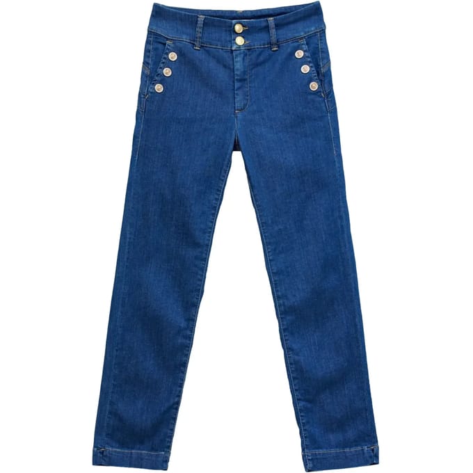 Slim Chino Crop Jeans Dames Salsa Jeans Secret Push In