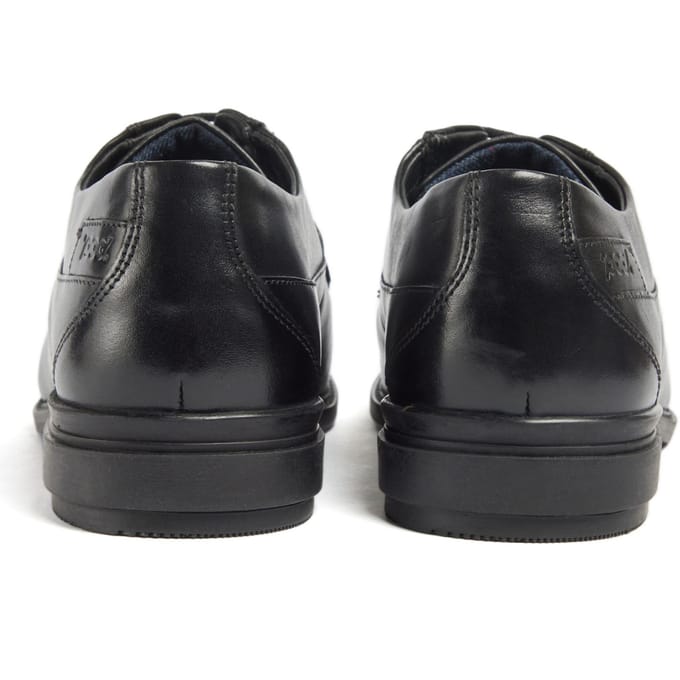 Pod Smyth Leren Heren Zwarte Veterschoenen