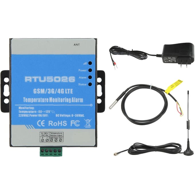 Temperatuuralarm 12VDC GSM 3G 4G RTU Metaal voor Zonne-energiecentrale Meteorologisch Observatorium blue