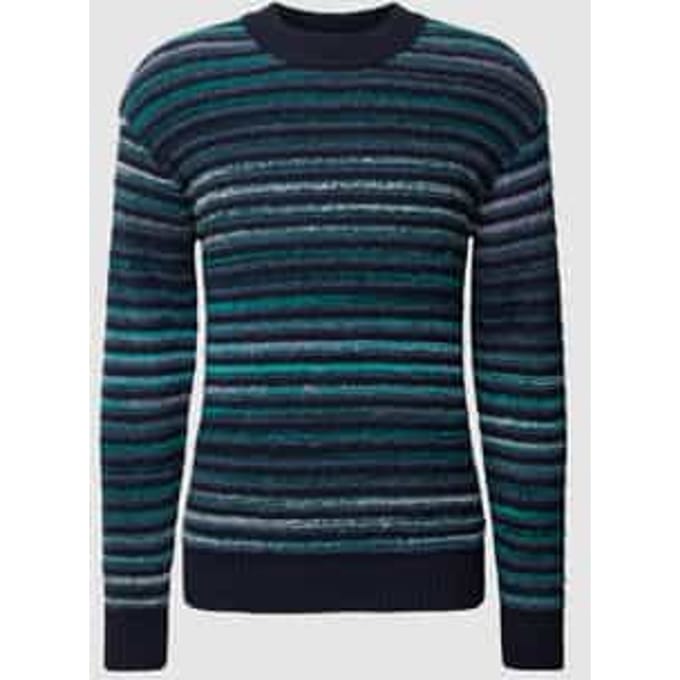 Gebreide pullover met streepmotief