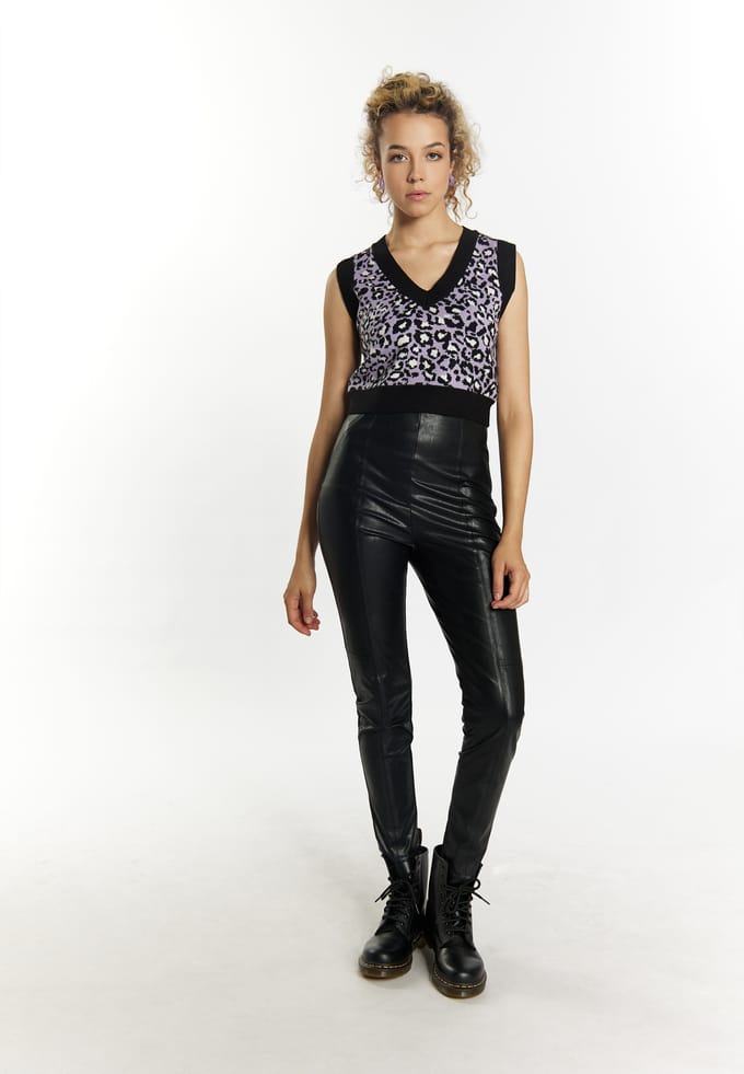 Mymo gebreide trui Dames violet