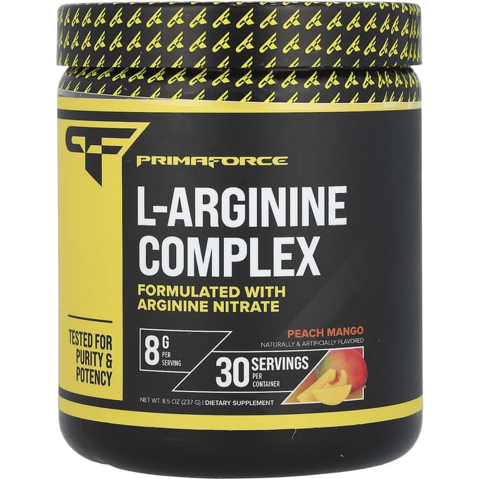 Primaforce, L-Arginine Complex, Perzik Mango, 8.5 oz (237 gr)