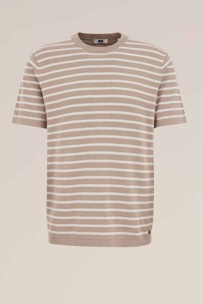 We Fashion T-shirt Beige Größe: 3XL | Basic T-Shirts Outlet | Herren | Braun