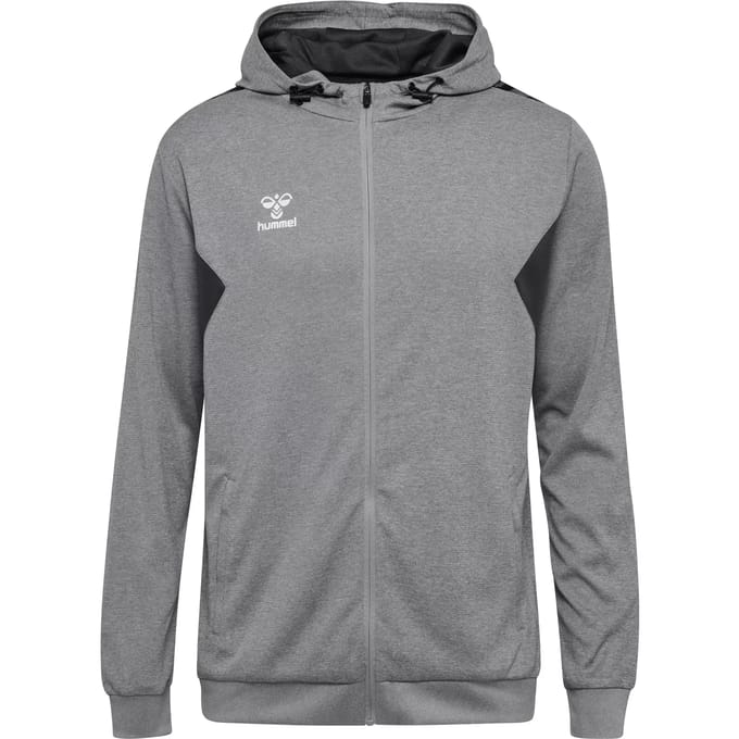 Hooded polyester trainingsjack met rits Hummel Authentic