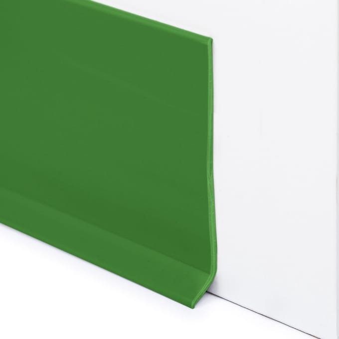 Rubbermagazijn - PVC Plint Groen - 100x2,8mm - Flexibele plint - Lengte 5 meter - Vloerplint